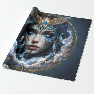 Papier Cadeau Célestia – Gardienne du Ciel Infini. 