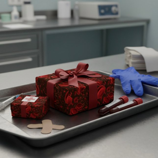 Papier Cadeau Cellules de sang rouges (Créateur téléchargé)