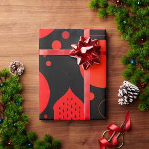 Papier Cadeau Cercle graphique de mouvement Motif géométrique ro