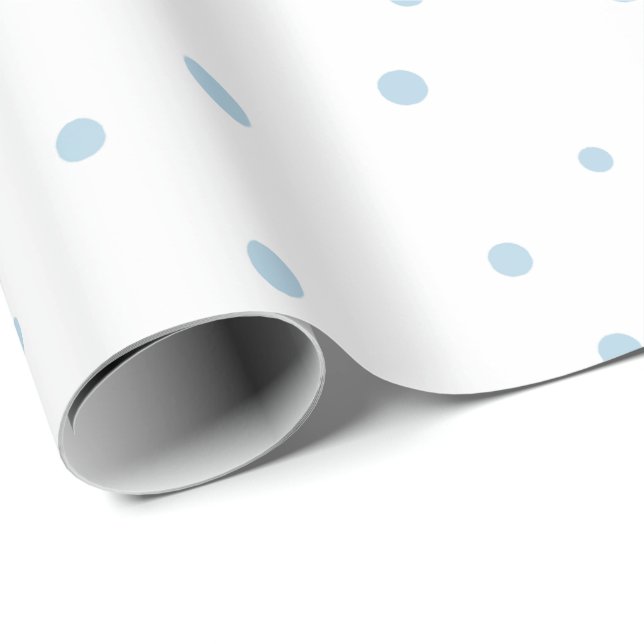 Papier Cadeau Cercles d'aquarelle bleu (Coin rond)