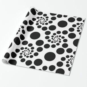 Papier Cadeau Cercles noirs
