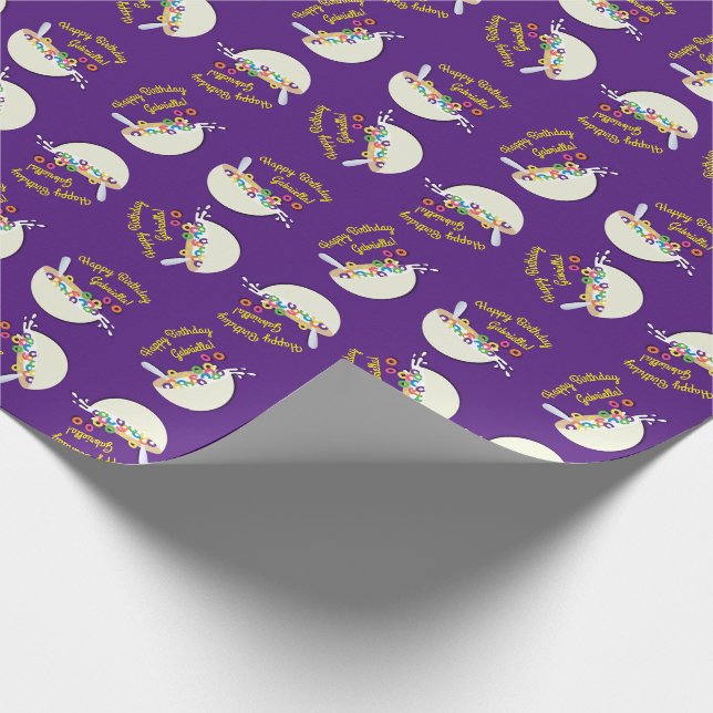 Papier Cadeau Cereal Bowl Enfants Slepover Anniversaire fête mig (Coin)