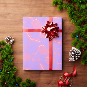 Papier Cadeau Cerise rose Cadeau Fête Artisanale Filles