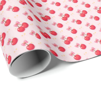 Papier Cadeau Cerises