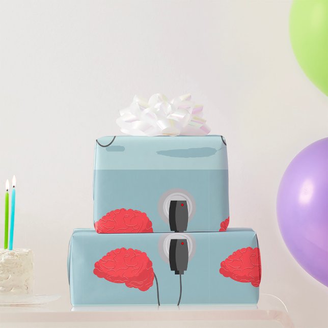 Papier Cadeau Cerveau électrique (Créateur téléchargé)