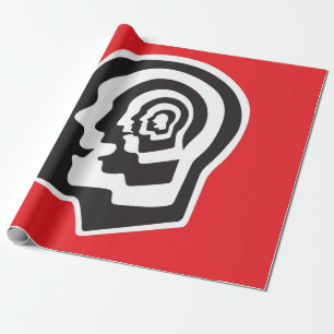 Papier Cadeau cerveau humain, émotions, psychologie - maladie ab