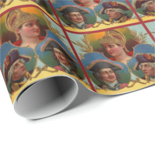 Papier Cadeau César - Kaiser - Tsar boîte à cigare imprimé étiqu