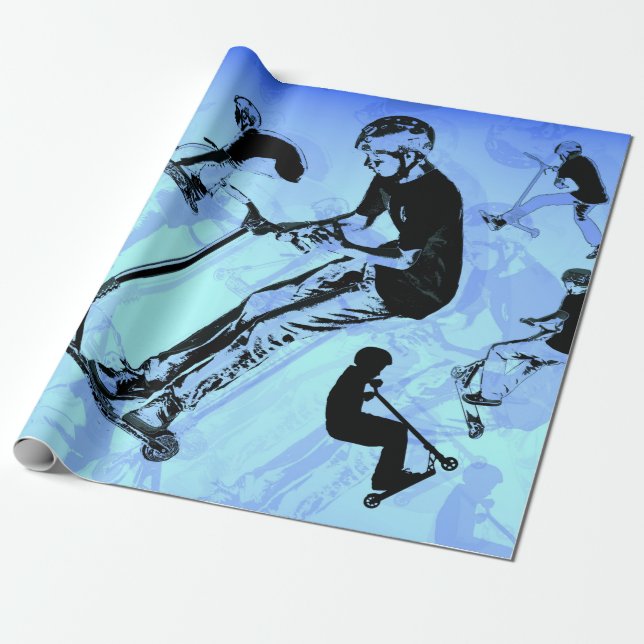 Papier Cadeau C'est à propos du scooter ! - Trucs de scooter (Déroulé)