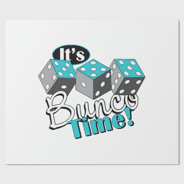 Papier Cadeau C'est Bunco Time ! (Plat)