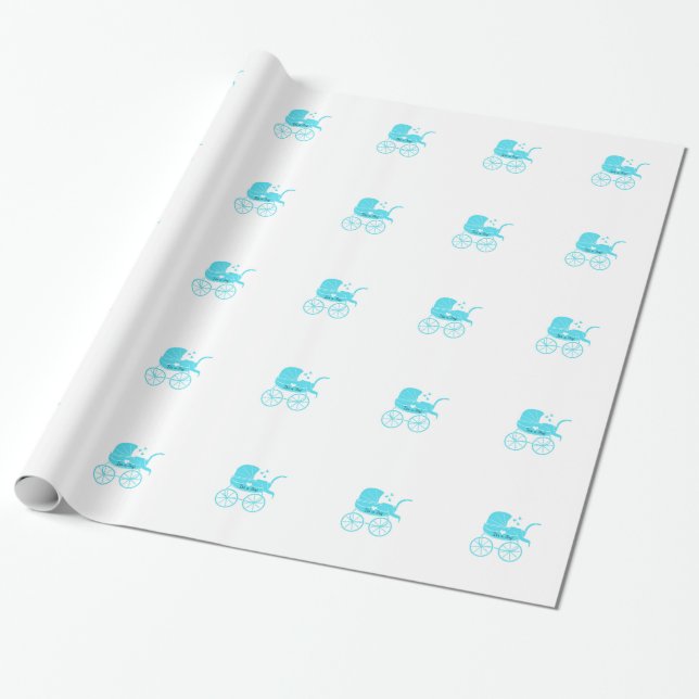 Papier Cadeau C'est enveloppe de cadeau de bébé de baby shower (Déroulé)