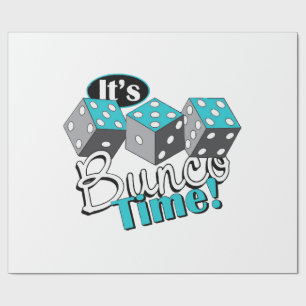 Papier Cadeau C'est l'heure de Bunco !