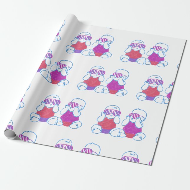 Papier Cadeau C'est un papier à baguette (Déroulé)