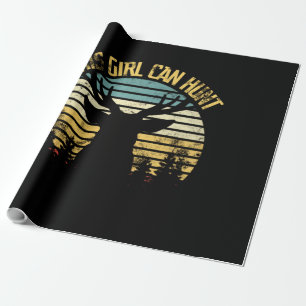 Papier Cadeau Cette Fille Peut Chasser Classique