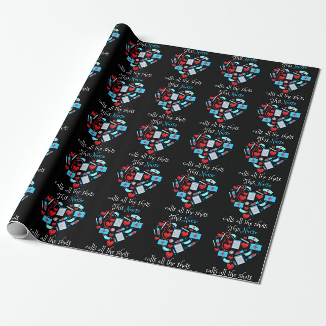 Papier Cadeau Cette Infirmière Appelle Toutes Les Chaussures (Déroulé)
