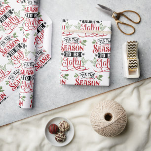 Papier Cadeau Cette saison sera Jolly Noël