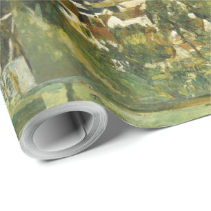 Papier Cadeau Cézanne vintage Vue panoramique d'Auvers-sur-Oise