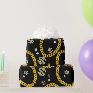 Papier Cadeau Chaîne en or de lien cubain de musique Hip Hop Rap