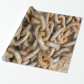 Papier Cadeau Chaîne rouillée lourde en métal