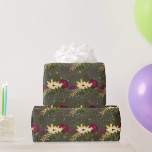 Papier Cadeau Chalkboard Gold Argent Stars Constellation Sky