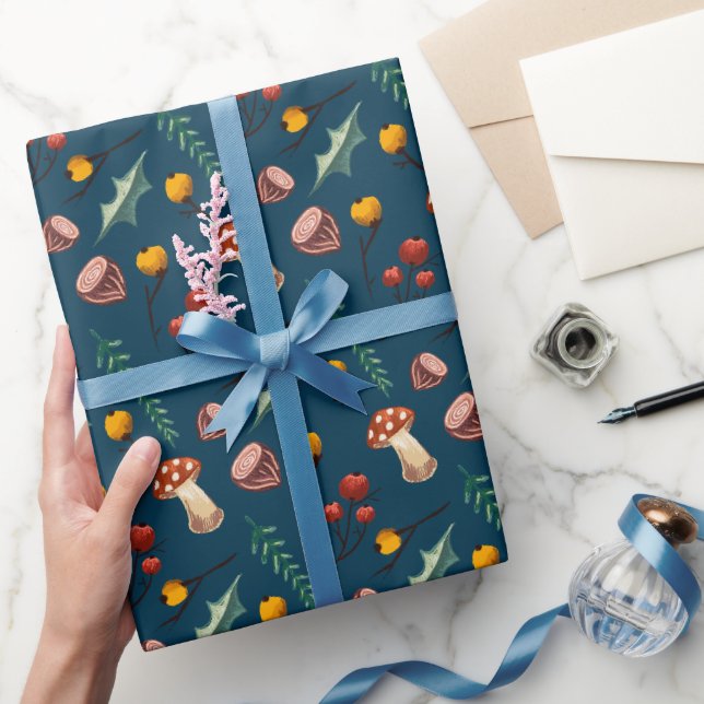 Papier Cadeau Champignon hivernal (Cadeaux)