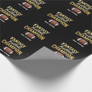 Papier Cadeau Champion De Football Imaginaire Dominez Comme Un P