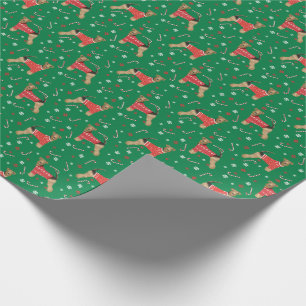 Papier Cadeau Chandail de Noël de chien Airedale Terrier