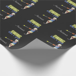 Papier Cadeau Chanter Comme Une Fille Softball