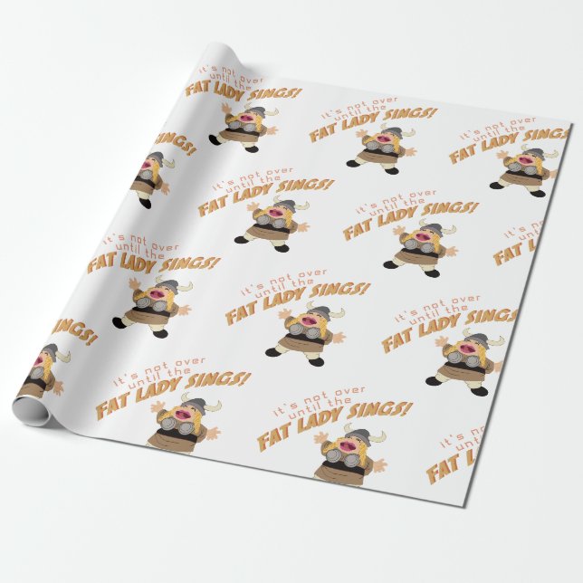 Papier Cadeau Chanteur d'opéra (Déroulé)