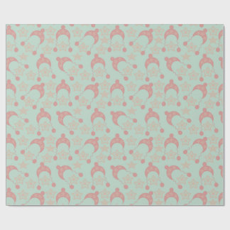 Papier Cadeau chapeau d'hiver mauve