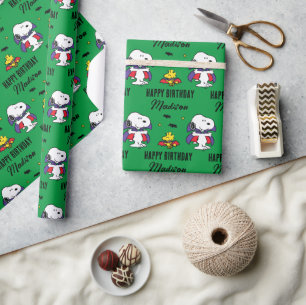 Papier Cadeau Charlie Brown et Gang Halloween