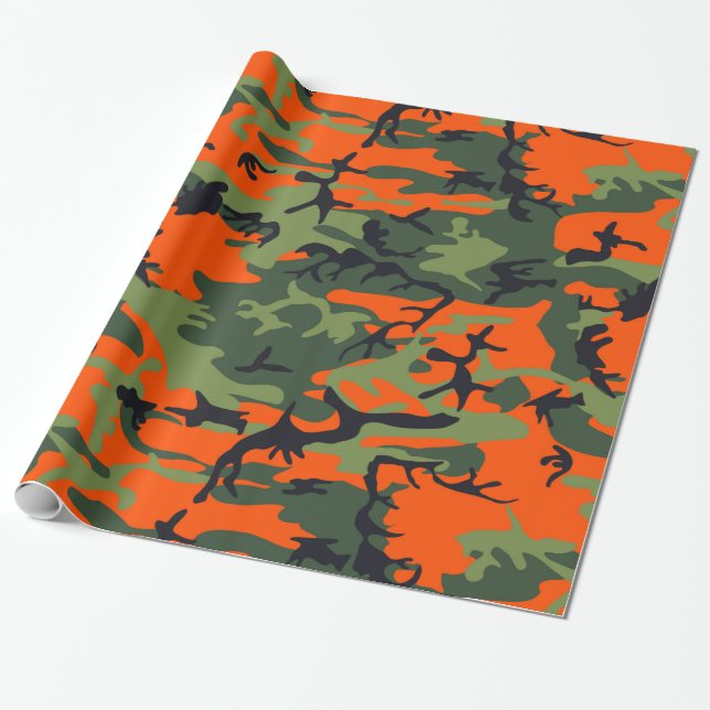 Papier Cadeau Chasseur de camouflage (Déroulé)