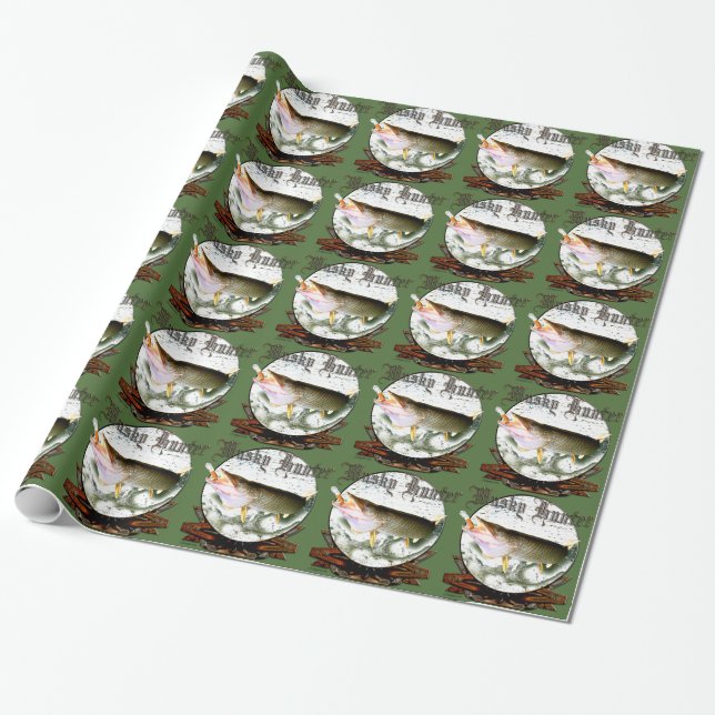 Papier Cadeau Chasseur musqué 1 (Déroulé)
