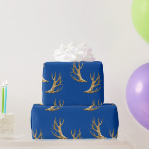 Papier Cadeau Chasseur Outdoorsman Antler Motif Party Enveloppe 