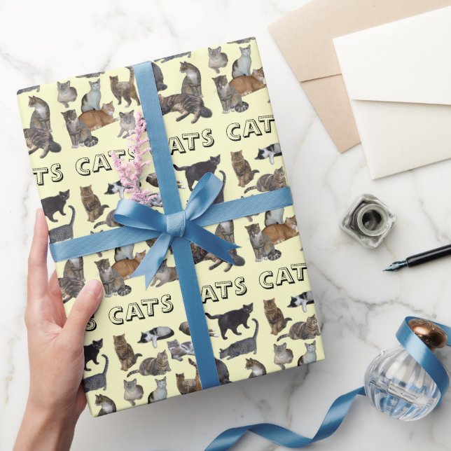 Papier Cadeau Chat (Cadeaux)