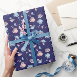 Papier Cadeau Chat Dans Le Casquette Le Motif du poisson