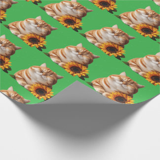 Papier cadeau chat esthétique japonais Kawaii mign