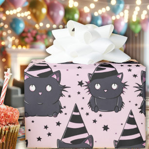 Papier Cadeau Chat Goth Chat Goth Rose Chat Kitty Noir Anniversa