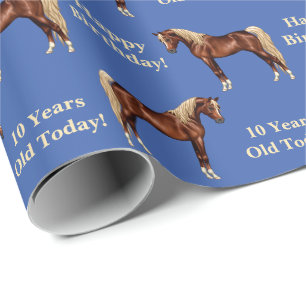 Papier Cadeau Châtaigner égyptien Cheval Arabe laxen Mane & Tail