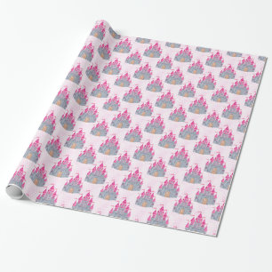 Papier Cadeau Château rose