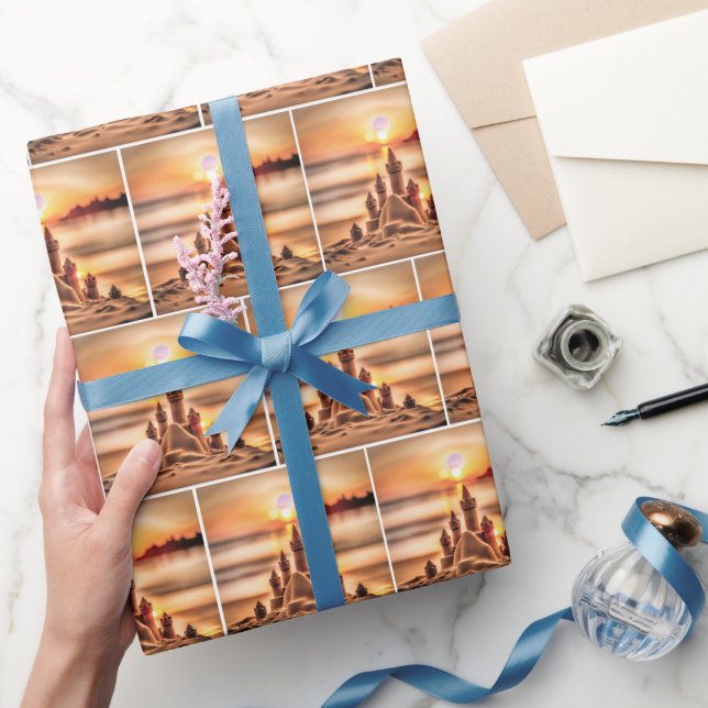 Papier Cadeau Châteaux De Sable Sur Sunset Beach (Cadeaux)