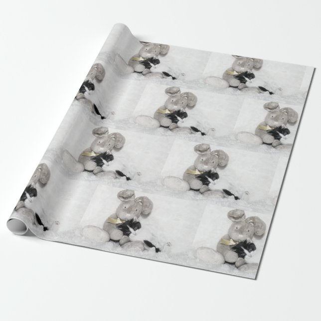 Papier Cadeau Chaton et lapin (Déroulé)