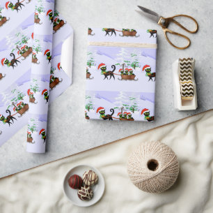 Papier Cadeau Chatons de Noël de Purrr-fect