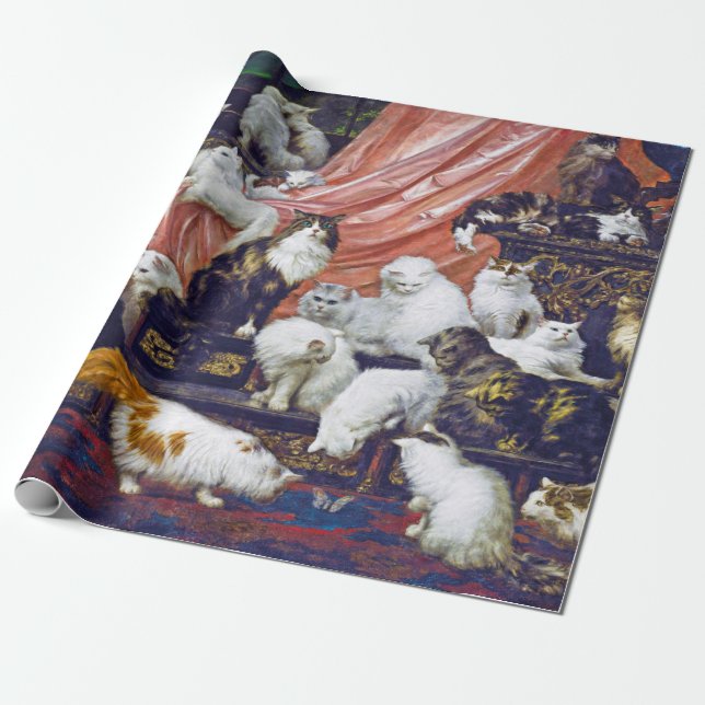 Papier Cadeau Chats (Les Amoureux de ma femme), Carl Kahler (Déroulé)