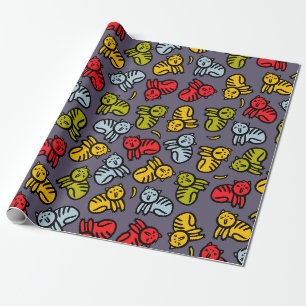 Papier Cadeau Chats plus bananes