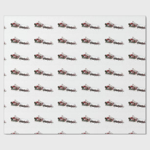 Papier Cadeau Chaussée père Noël Pulvérisée Par Hippopotame
