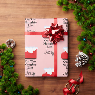 Papier Cadeau Chaussette de la liste des vilains du Père Noël Ca