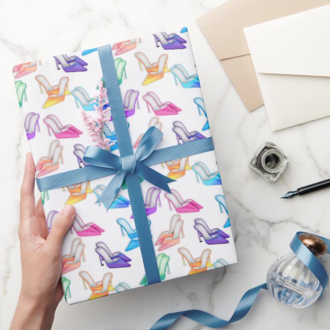 Papier Cadeau Chaussure amusante Diva motif papier d'emballage (Cadeaux)