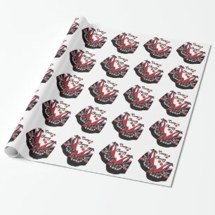 Papier Cadeau Chaussures RAB Rockabilly Very Cherry