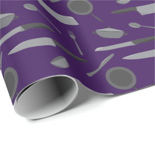 Papier Cadeau Chef Cookery School Graduate Kitchen Tools Motif