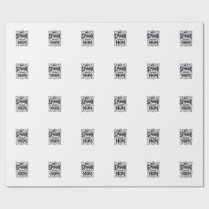 Papier Cadeau Chemise de conception de gravure vintage effrayant